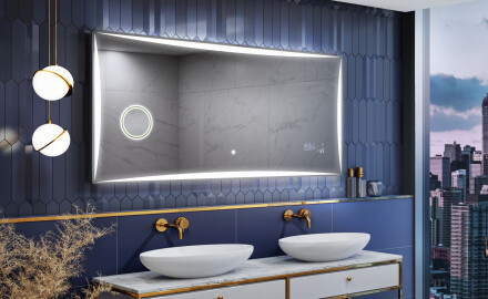 BATHROOM MIRROR WITH LED LIGHT - SLIMLINE L77