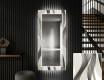 Backlit Decorative Mirror For The Hallway - Waves