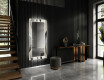 Backlit Decorative Mirror For The Hallway - Waves #2