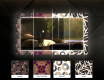 Backlit Decorative Mirror For The Hallway - Waves #6