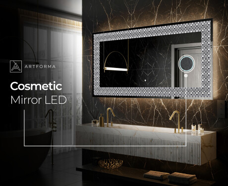 Backlit Decorative Mirror - Geometric Symphony #6