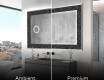 Backlit Decorative Mirror - Dark Elegance