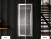 Long wall hallway framed mirror backlit LED L15 #9