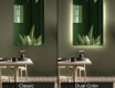 Rounded ornate mirror on wall L174 #9