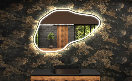 Irregular Mirror LED Lighted decorative design P223